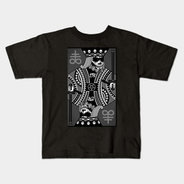 Dark Card Kids T-Shirt by ilcalvelage